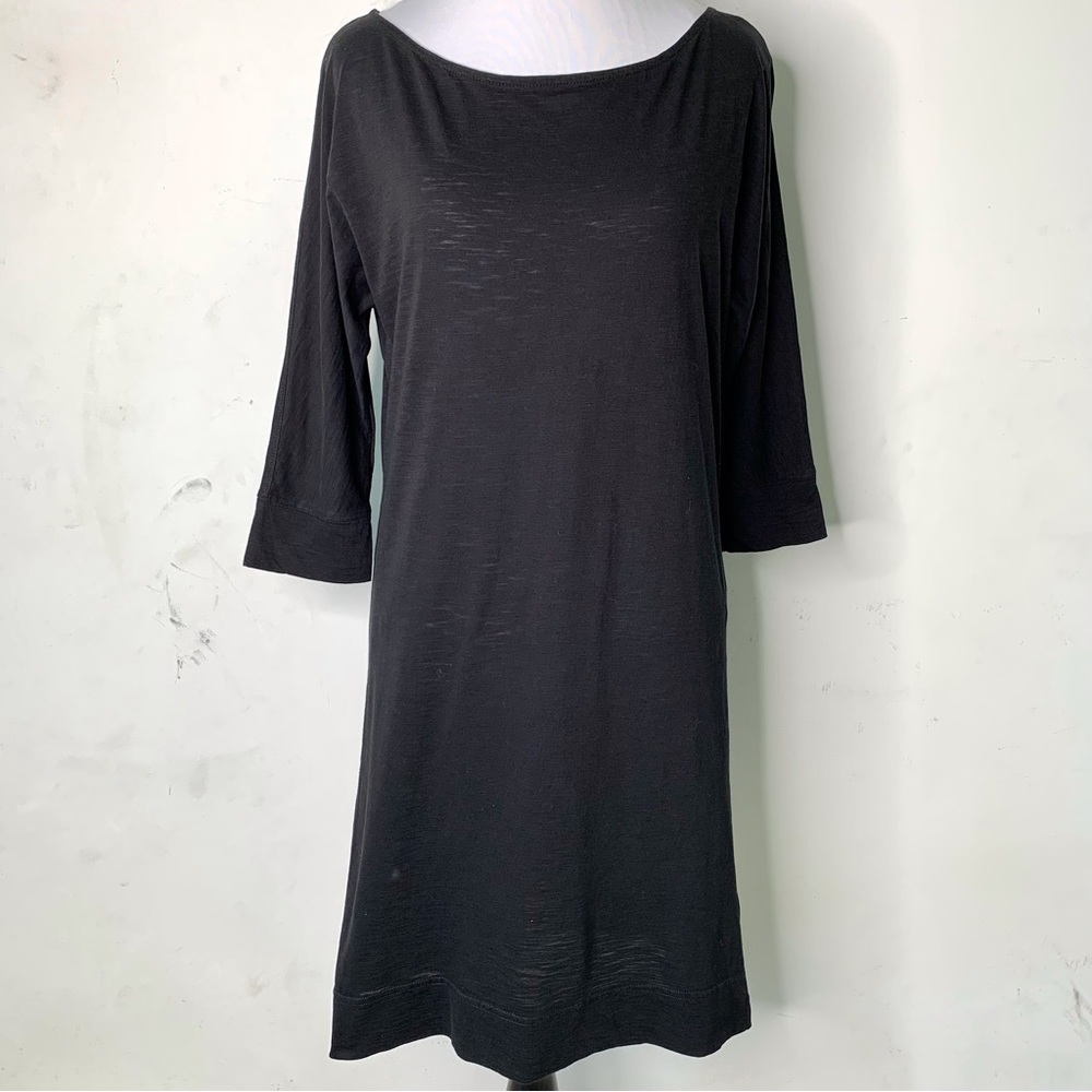 Lilly Pulitzer #86834 Women's Pima Cotton 3/4 Sleeve Black Dress Size Small